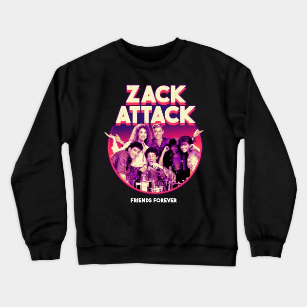 ZACK ATTACK RETRO Crewneck Sweatshirt by Jina Botak